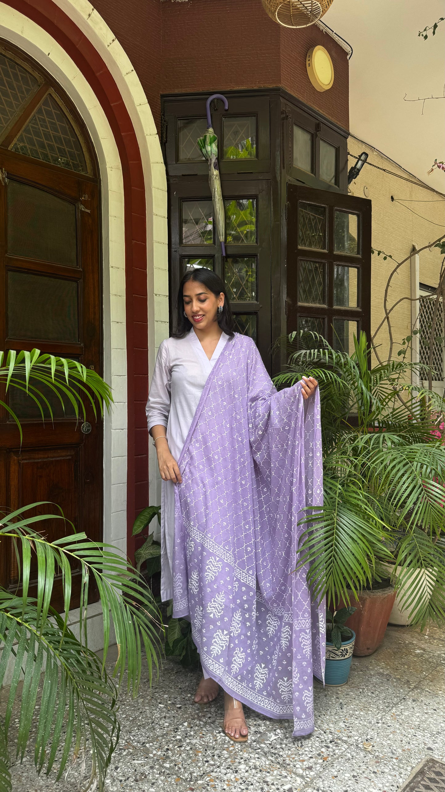 Pastel Poetry Dupatta Suit Set - (Super Premium Collection)