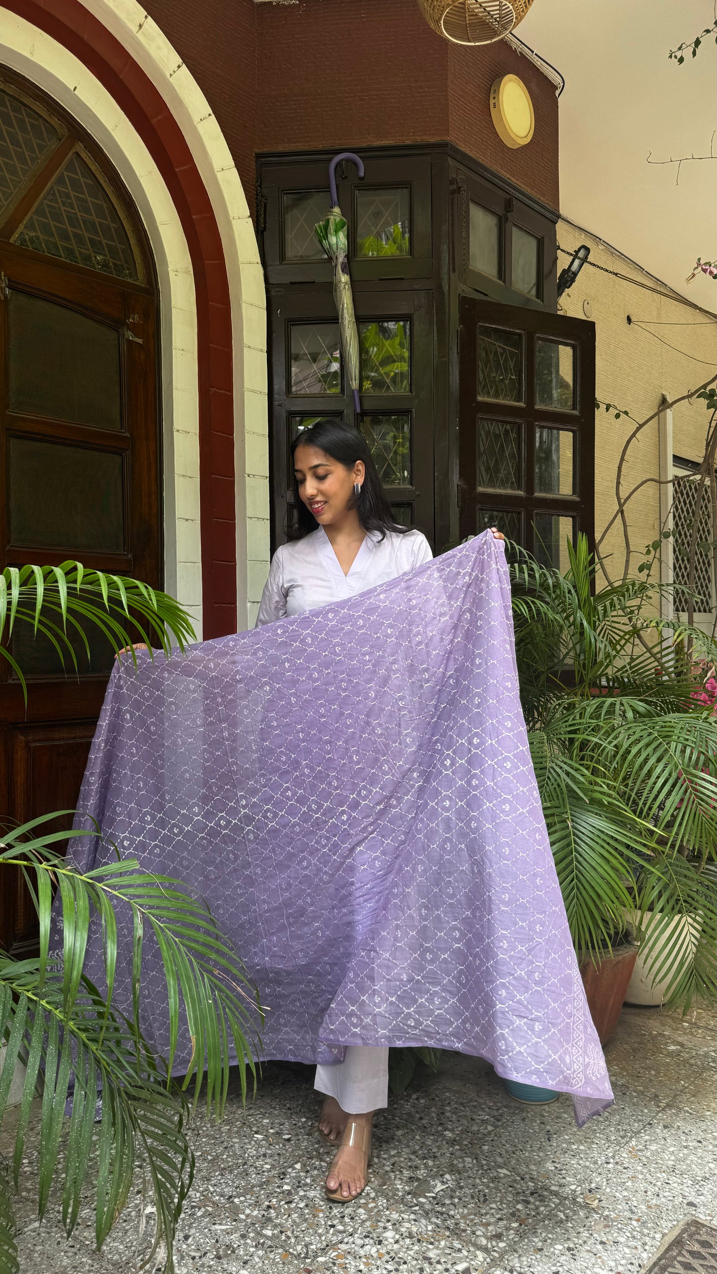 Pastel Poetry Dupatta Suit Set - (Super Premium Collection)