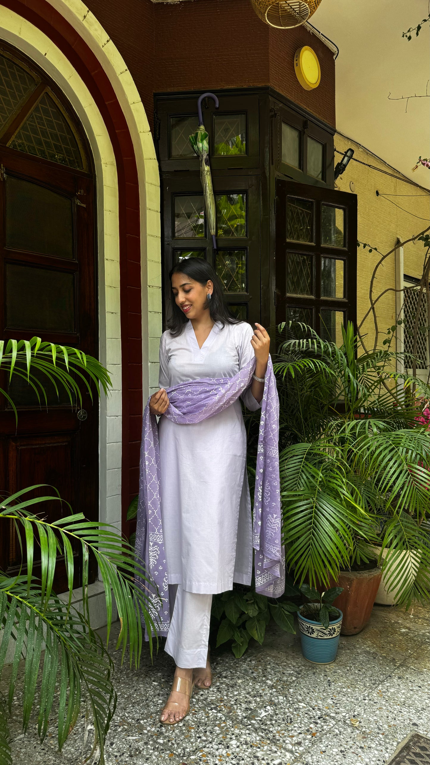 Pastel Poetry Dupatta Suit Set - (Super Premium Collection)