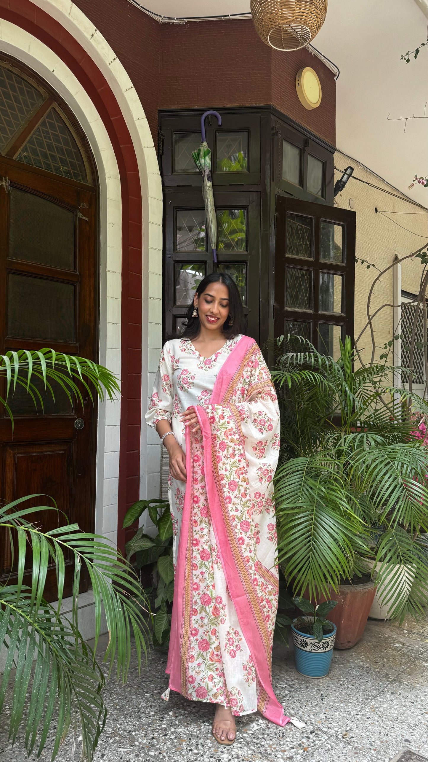 Gulabi Girl Dupatta Suit Set - ( Super Premium Collection)