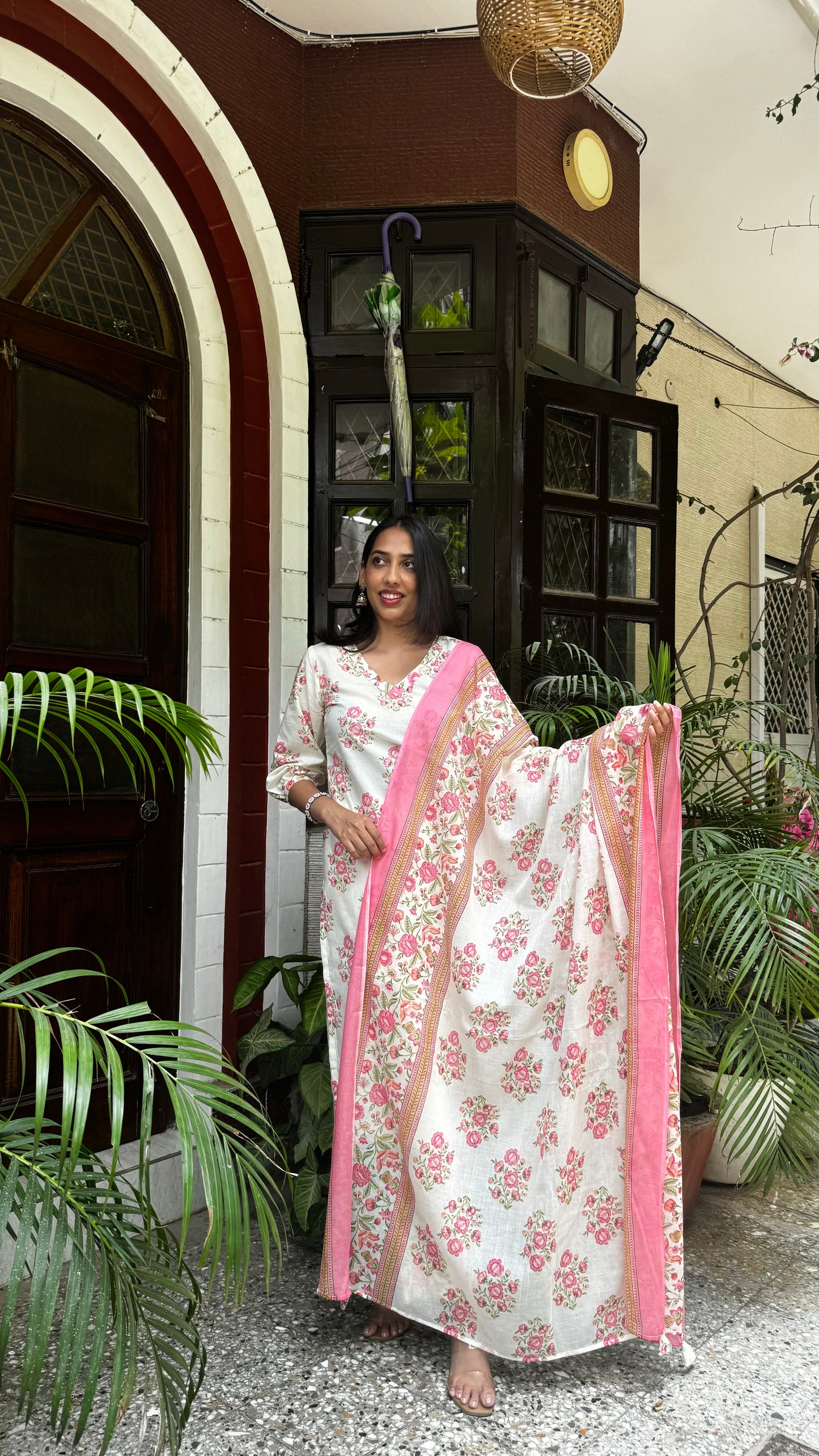 Gulabi Girl Dupatta Suit Set - ( Super Premium Collection)