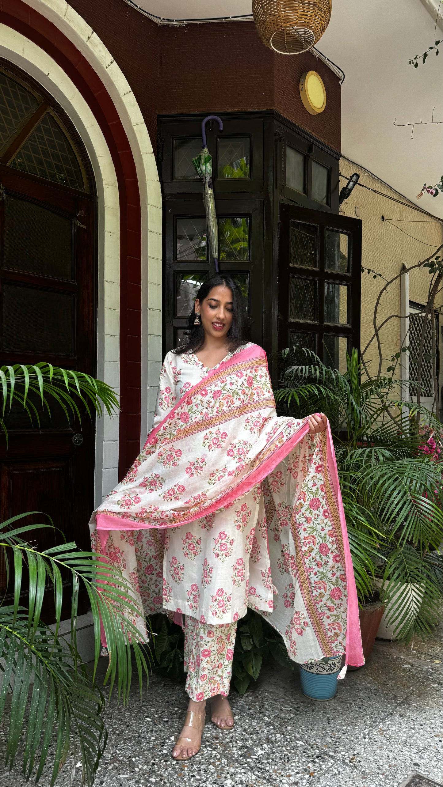Gulabi Girl Dupatta Suit Set - ( Super Premium Collection)