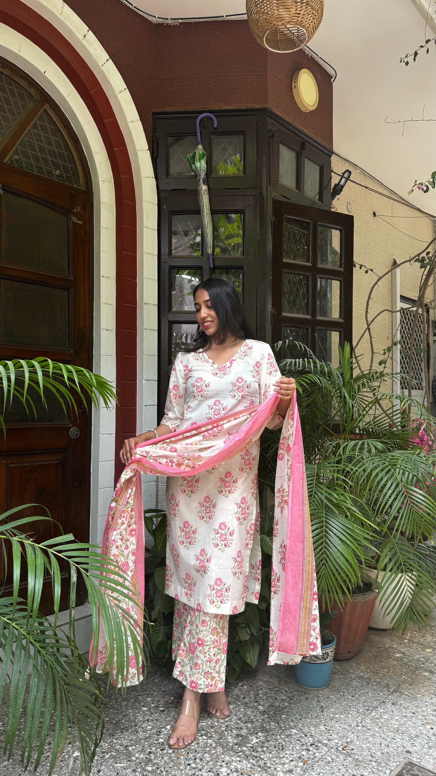 Gulabi Girl Dupatta Suit Set - ( Super Premium Collection)