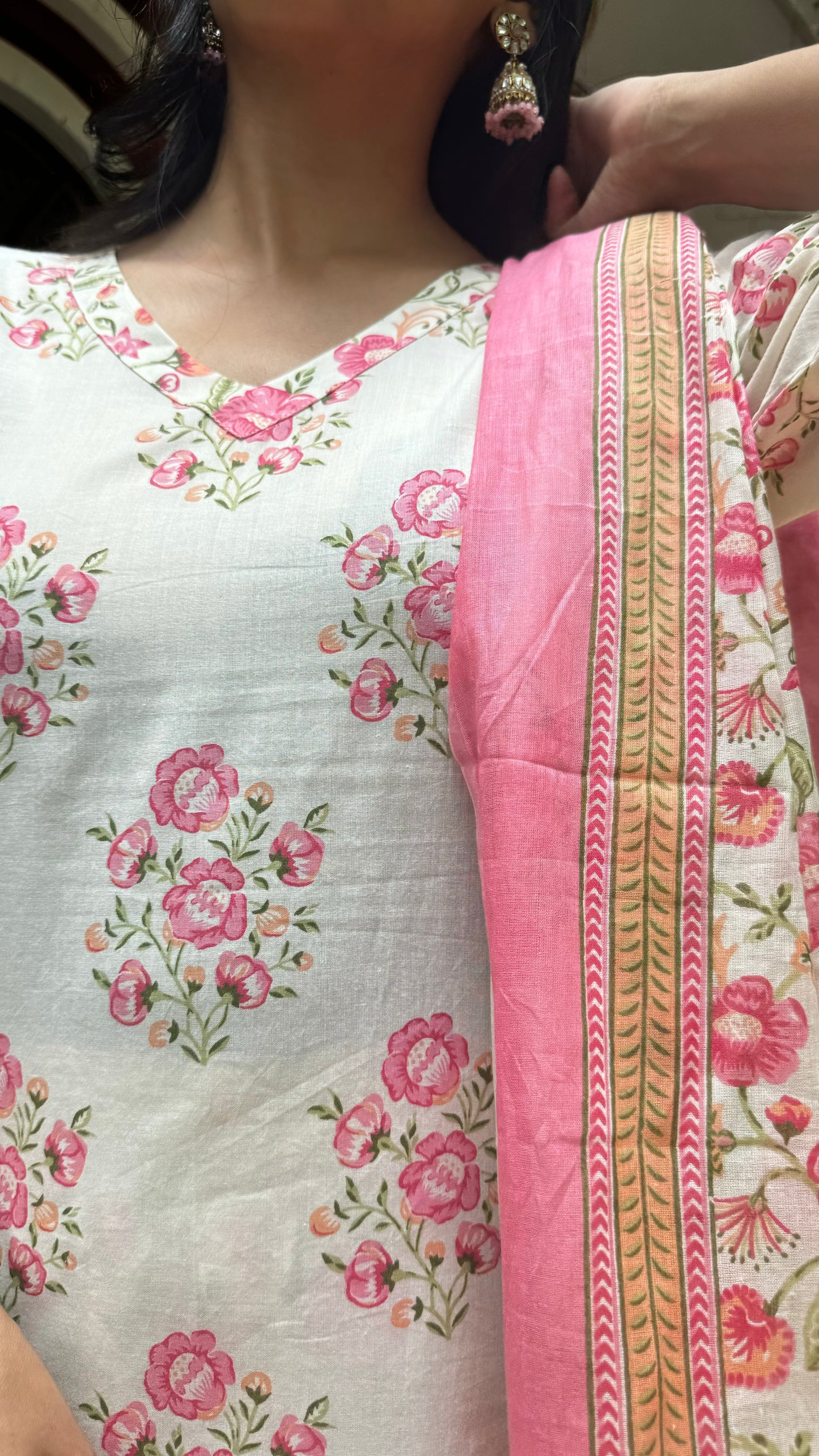Gulabi Girl Dupatta Suit Set - ( Super Premium Collection)