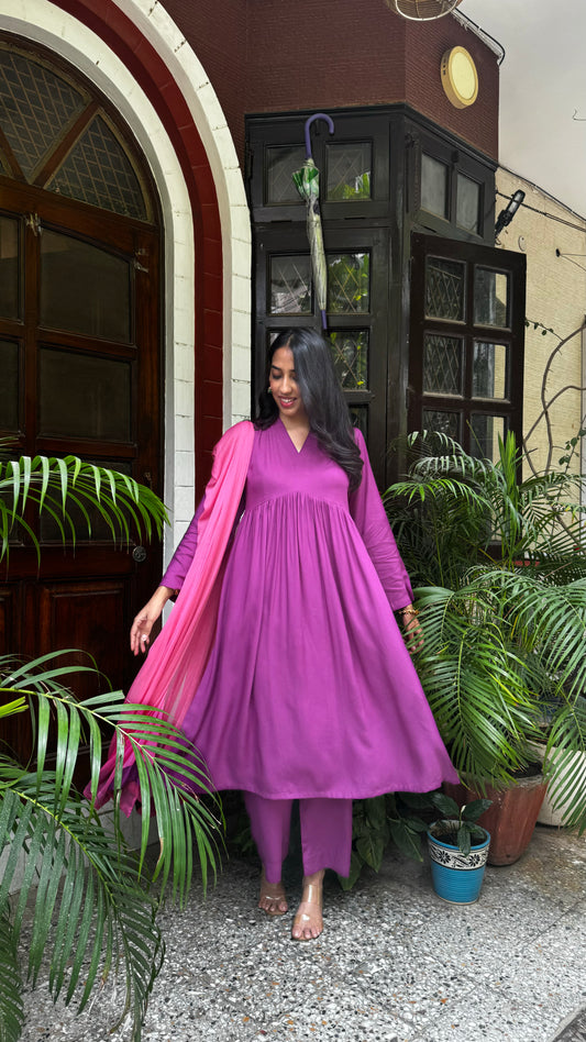 Rangrez Solid Dupatta Suit Set - (Super Premium Collection)