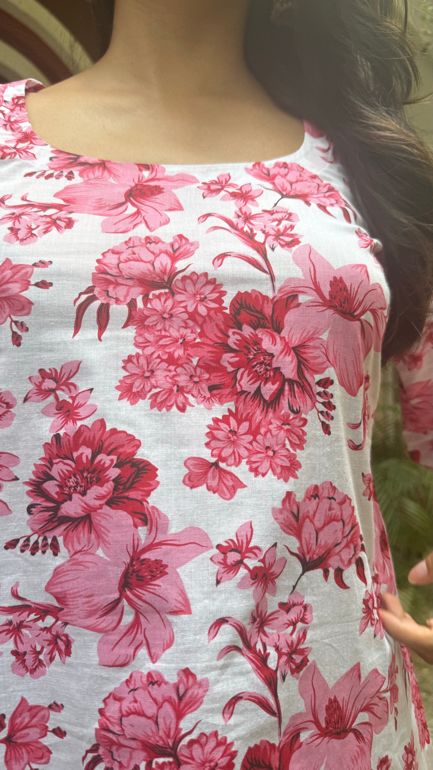 Seashore Shell Kurti (Premium Collection) - Pink
