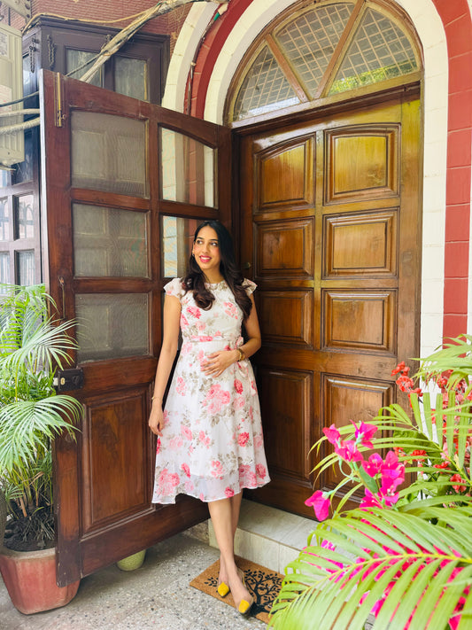 Delicate Daisy Dress- White