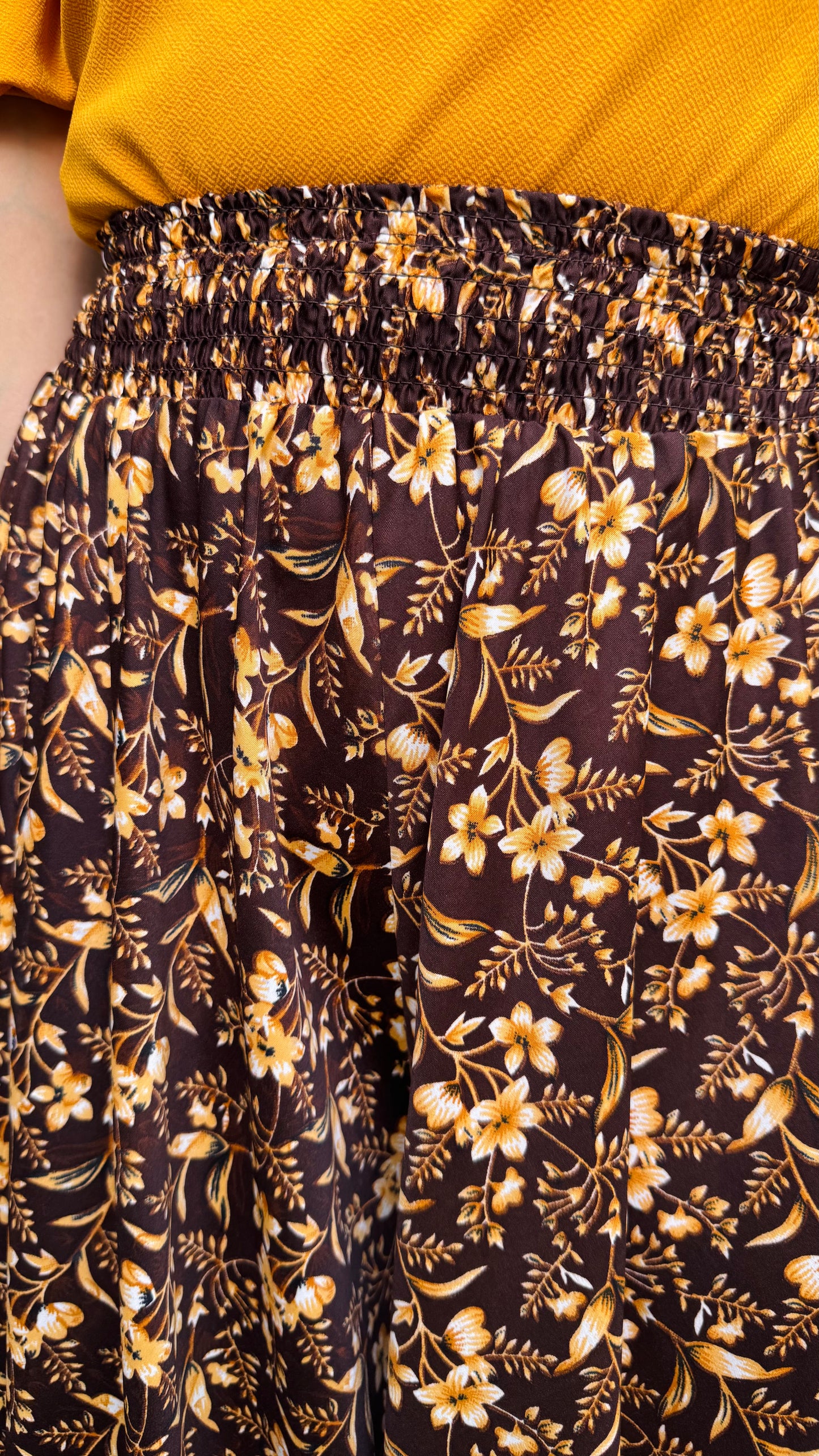 Honey Printed Palazzo (Free Size)