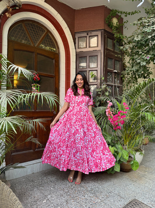 Serene Tiered Maxi (Luxe Collection) - Pink