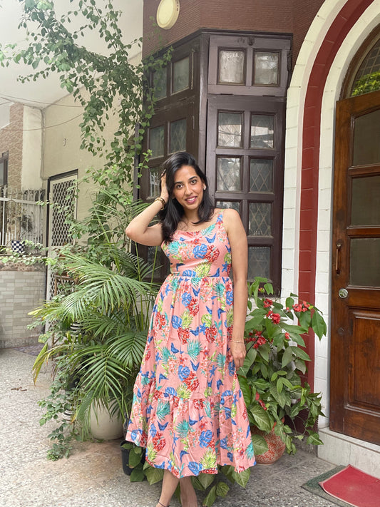 Peach Bow Dress