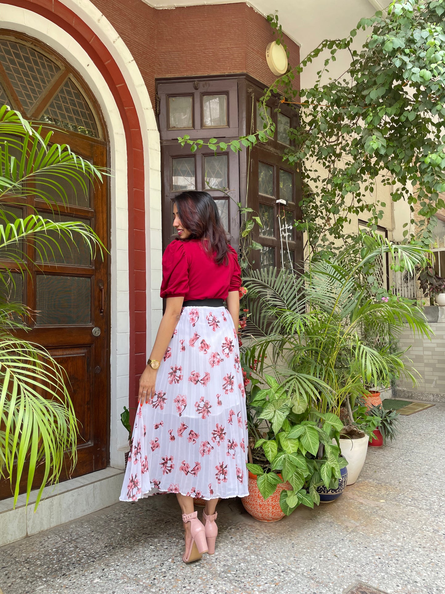 Summer Time Top – Maroon