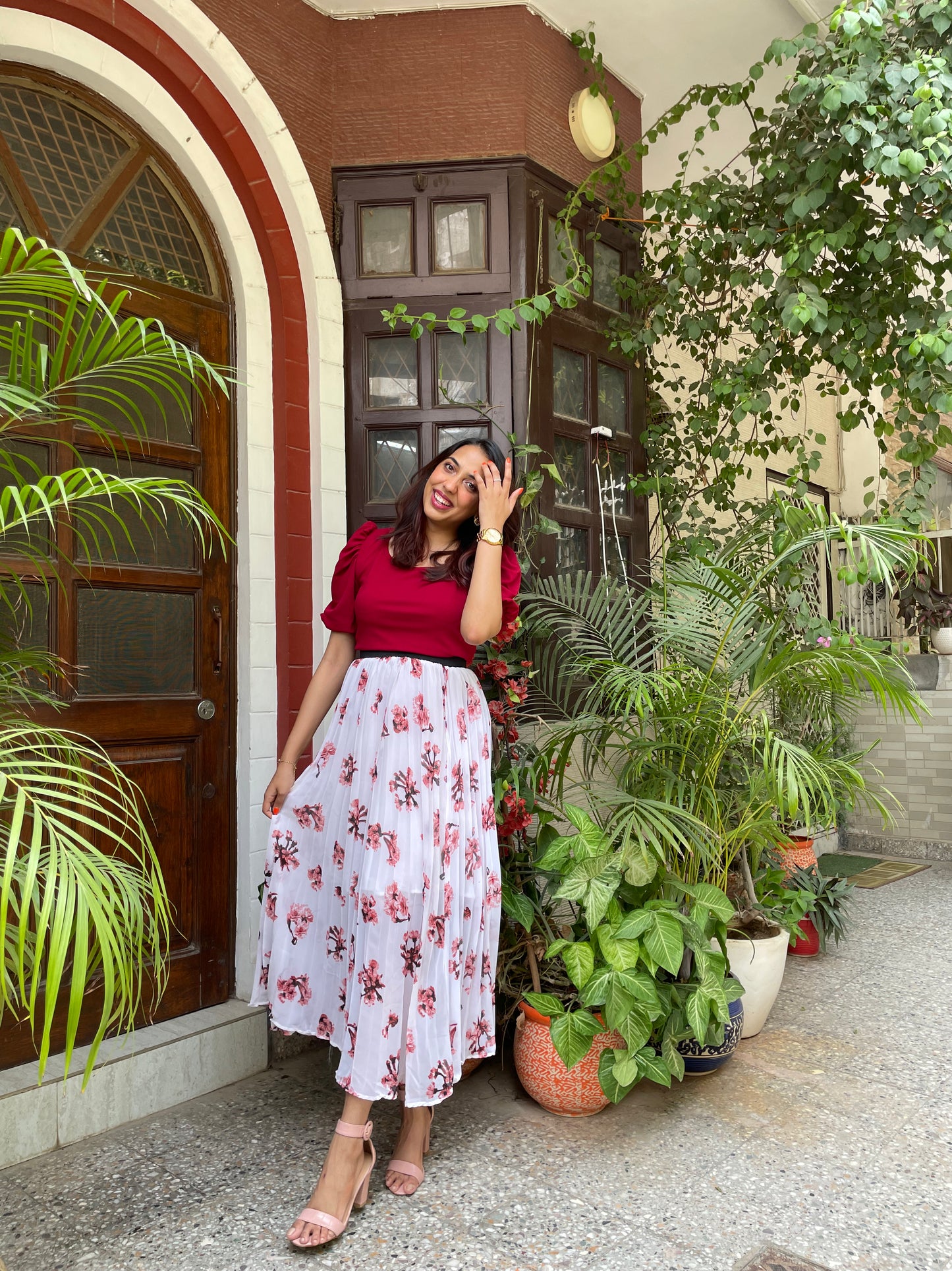 Summer Time Top – Maroon