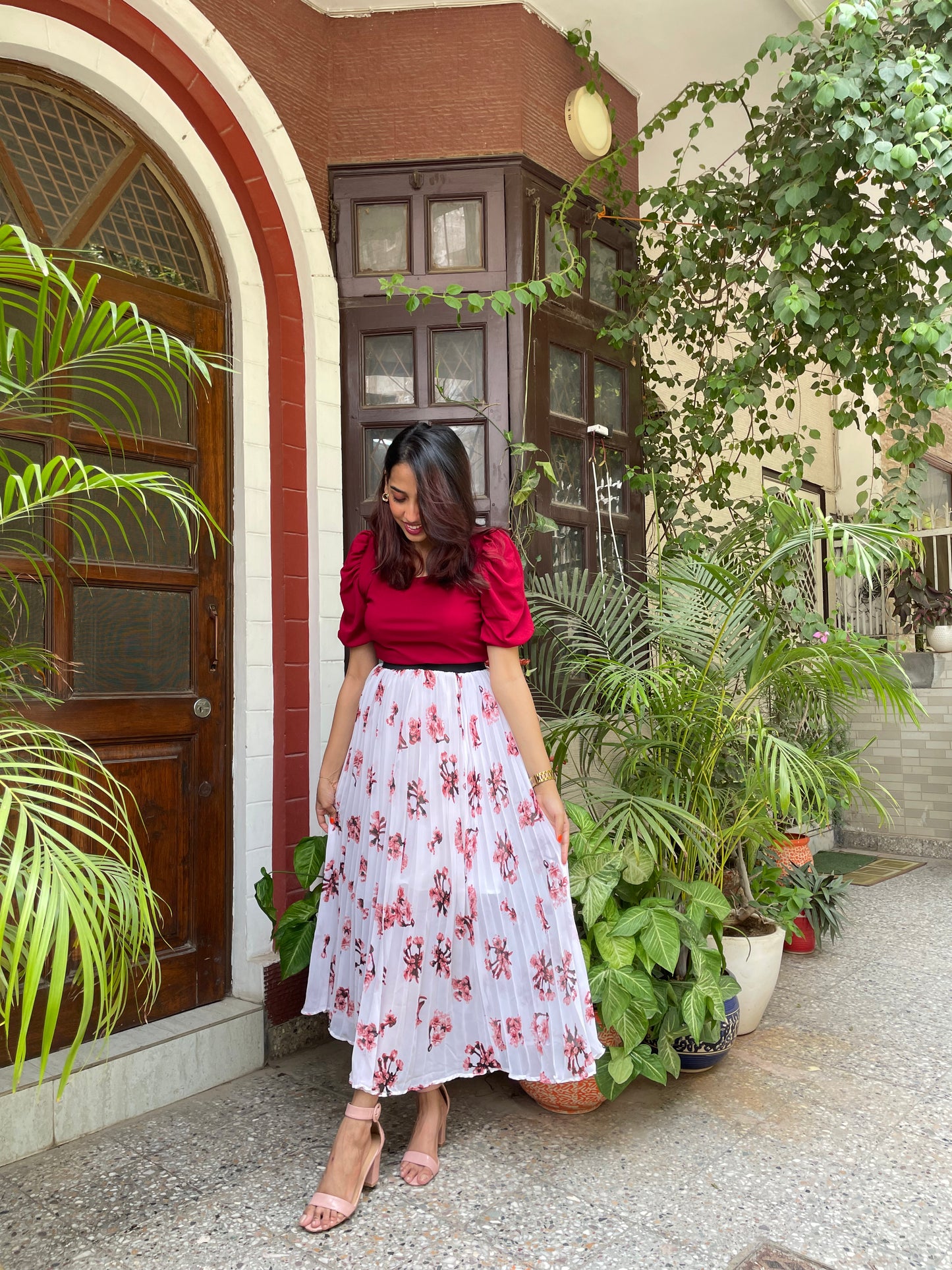 Summer Time Top – Maroon