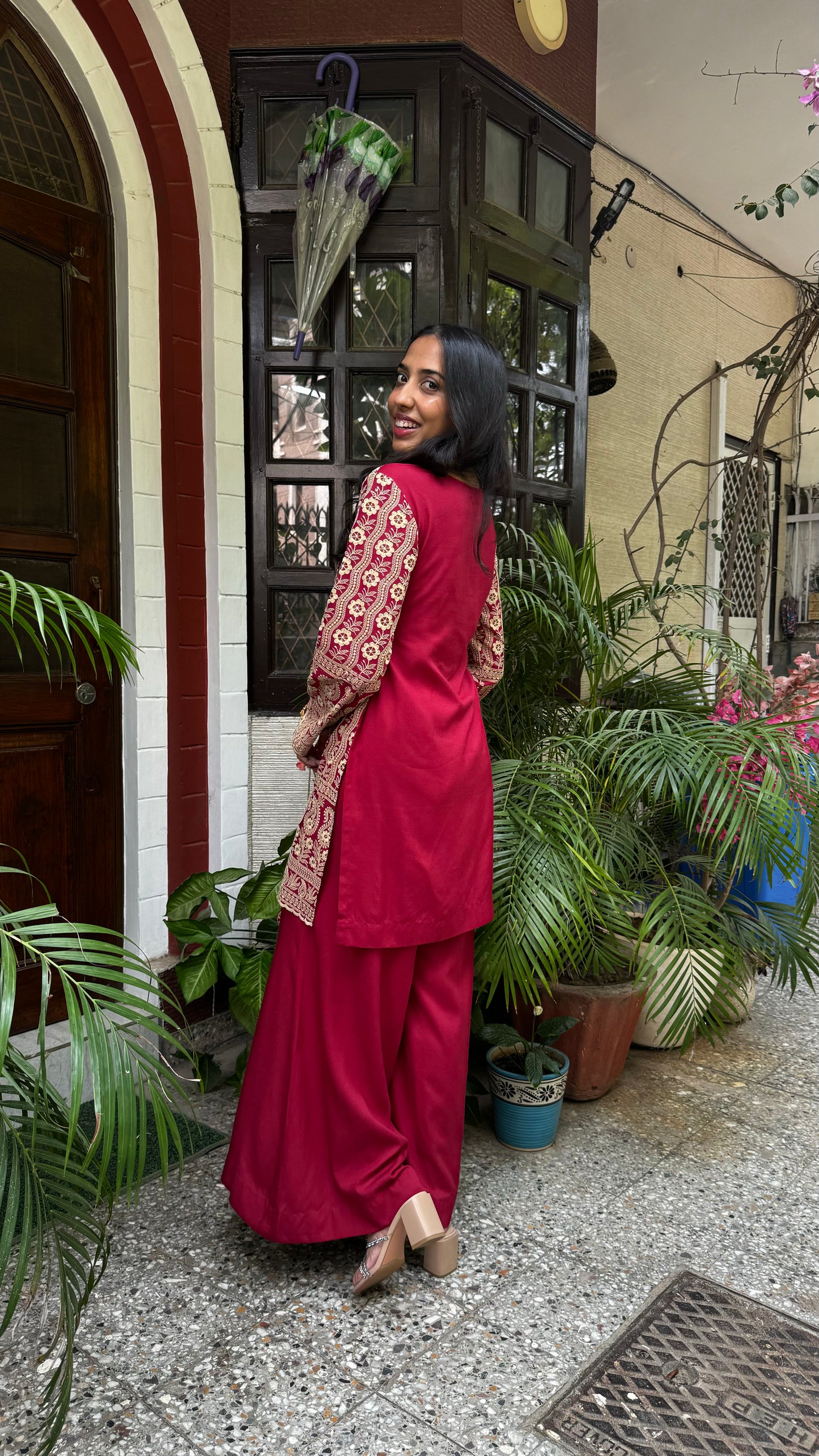 Zari Embroidery Potli Set - Maroon (Super Premium Collection)