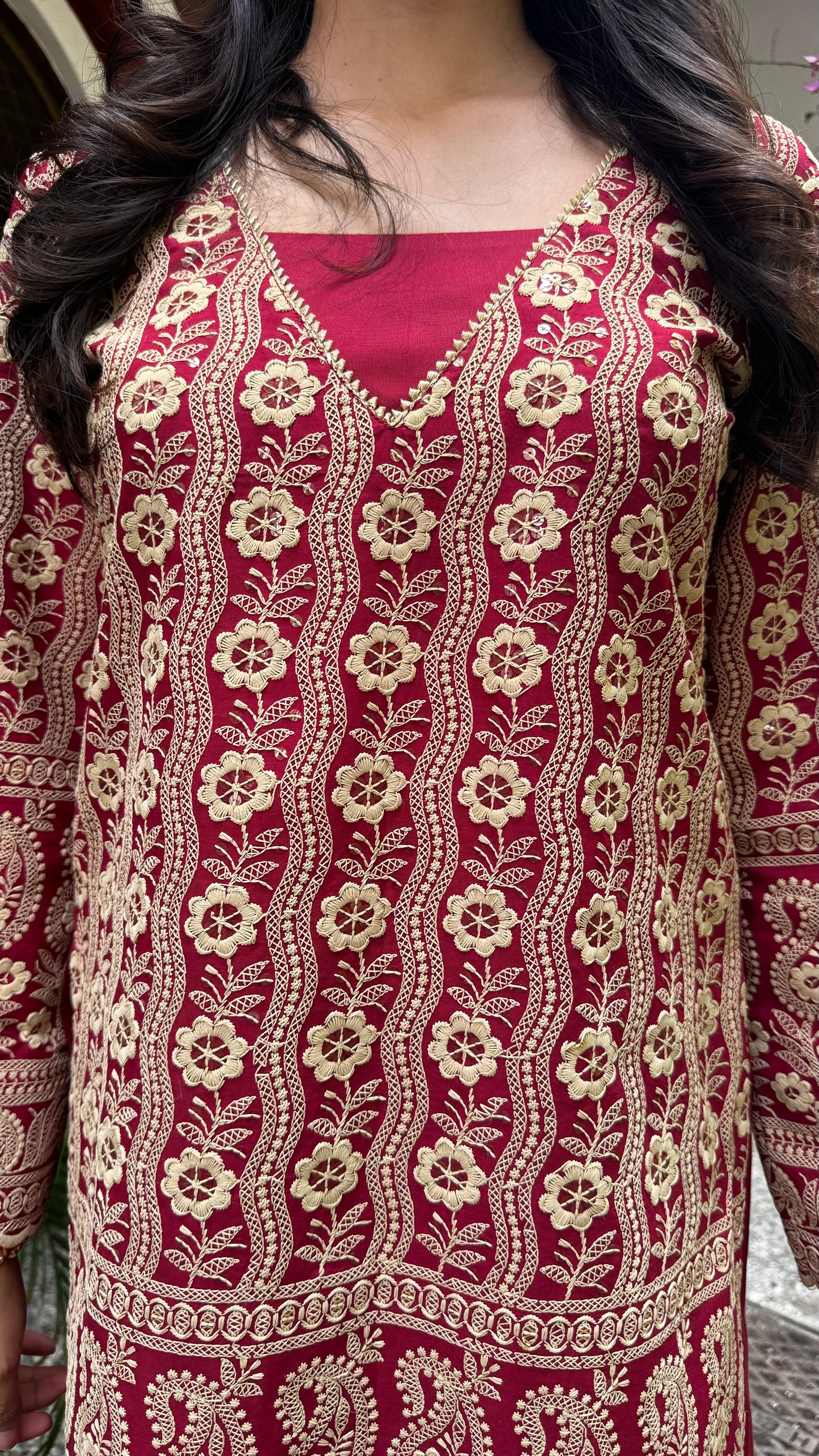 Zari Embroidery Potli Set - Maroon (Super Premium Collection)