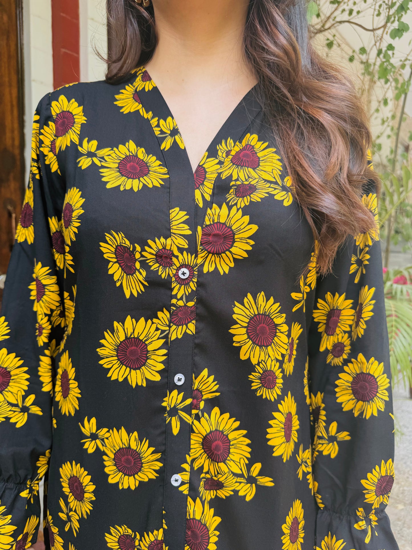 Silly Sunflower Dress (Luxe Collection) - Midi