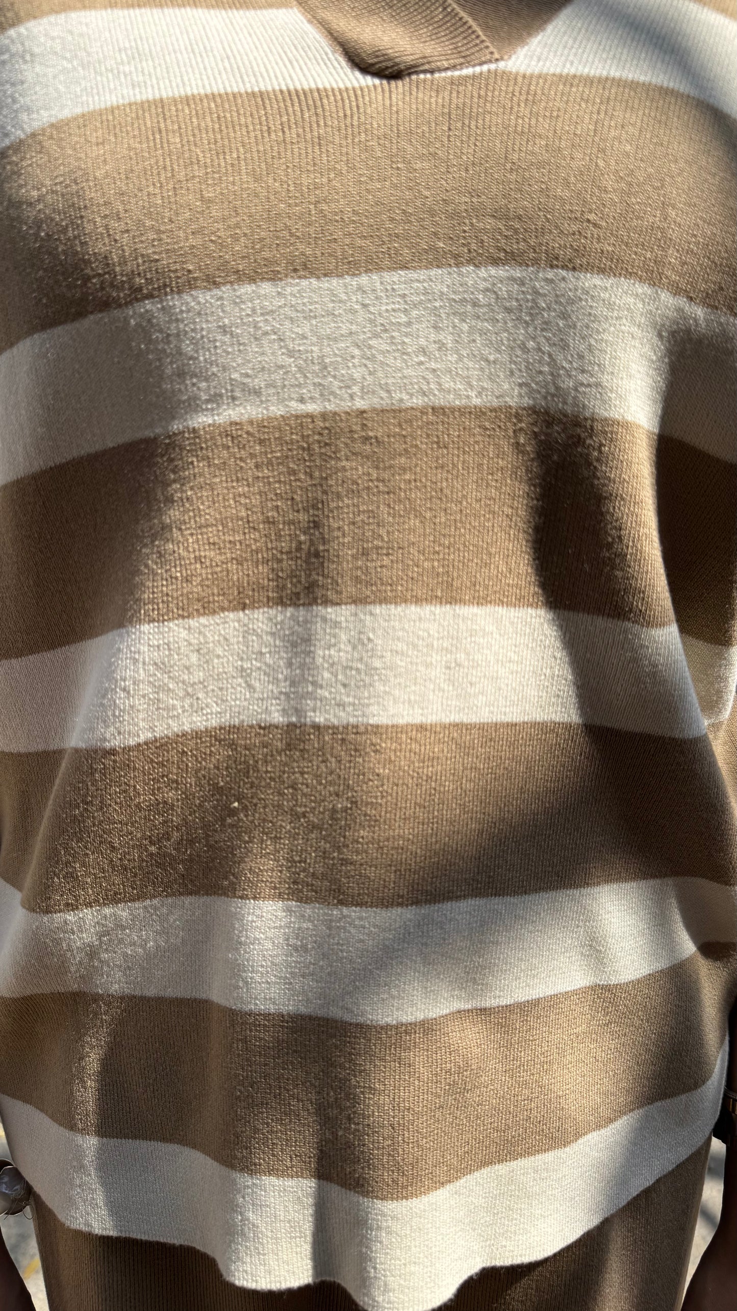 Super Striped Airport Set - Brown (Free Size) - Premium Collection