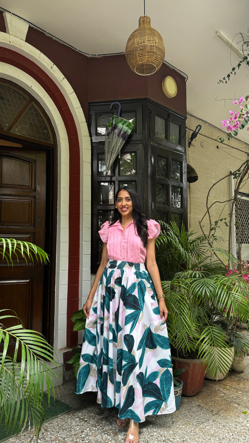 Tropical Leaves Palazzo (Free Size)