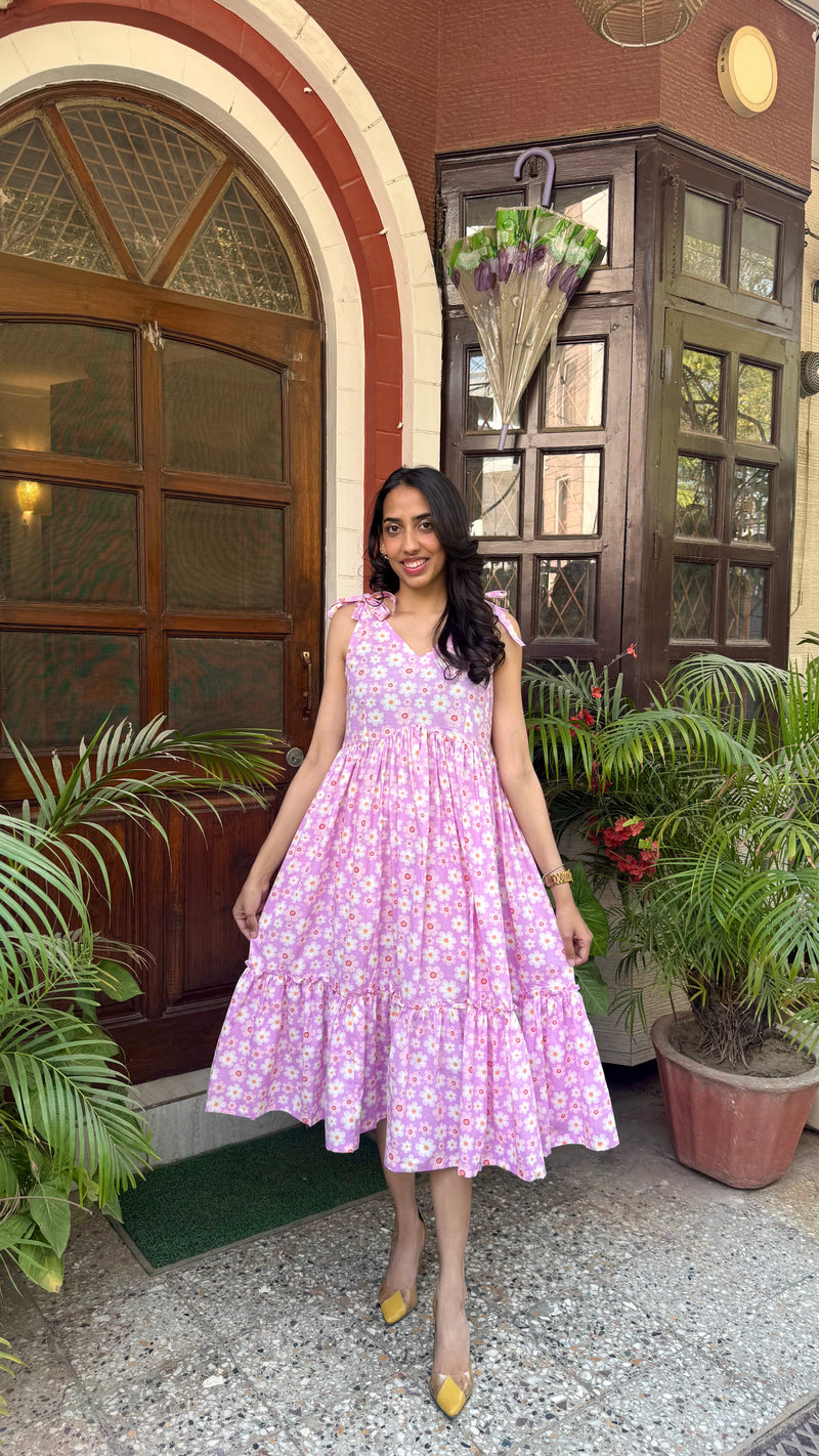 Summer Trip Cotton Dress – Midi