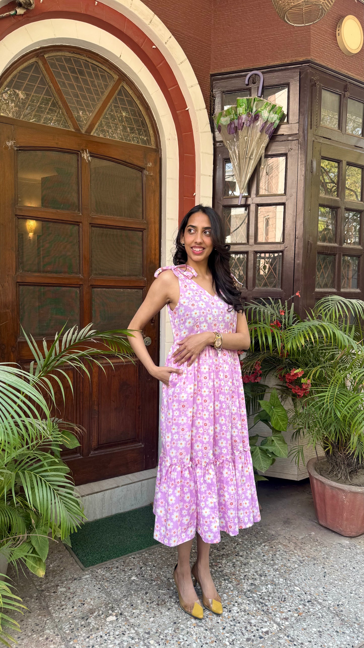 Summer Trip Cotton Dress – Midi