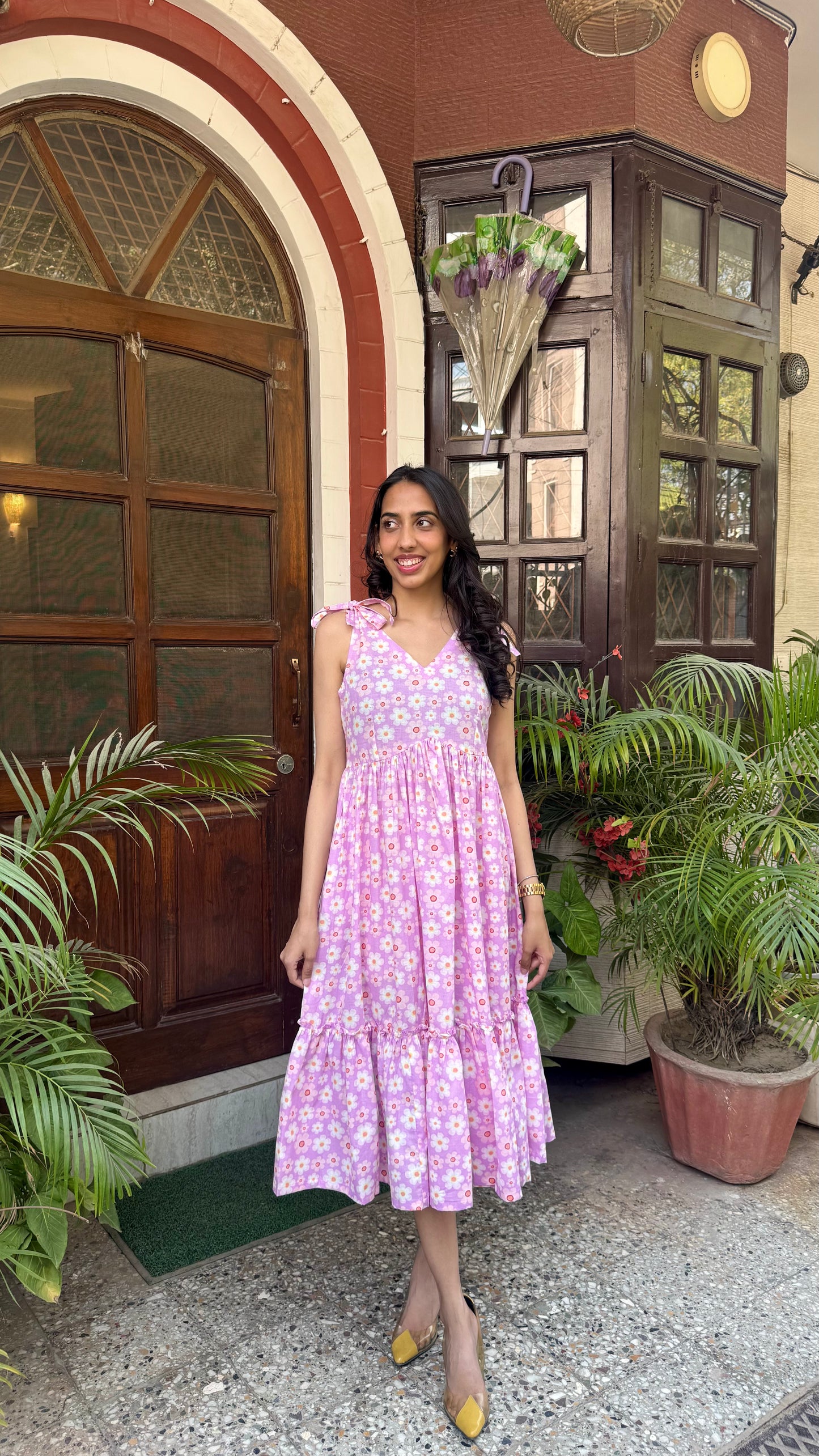 Summer Trip Cotton Dress – Midi