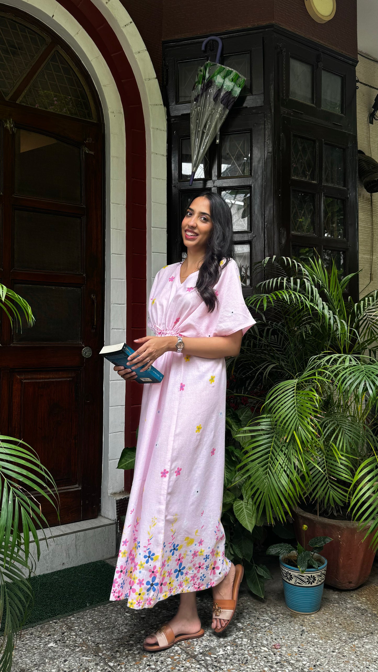 Joy Lounge Dress (Premium Fabric) - Pink