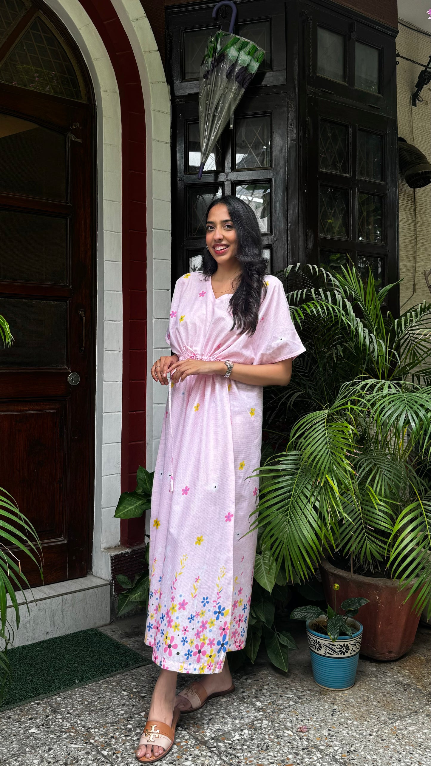 Joy Lounge Dress (Premium Fabric) - Pink