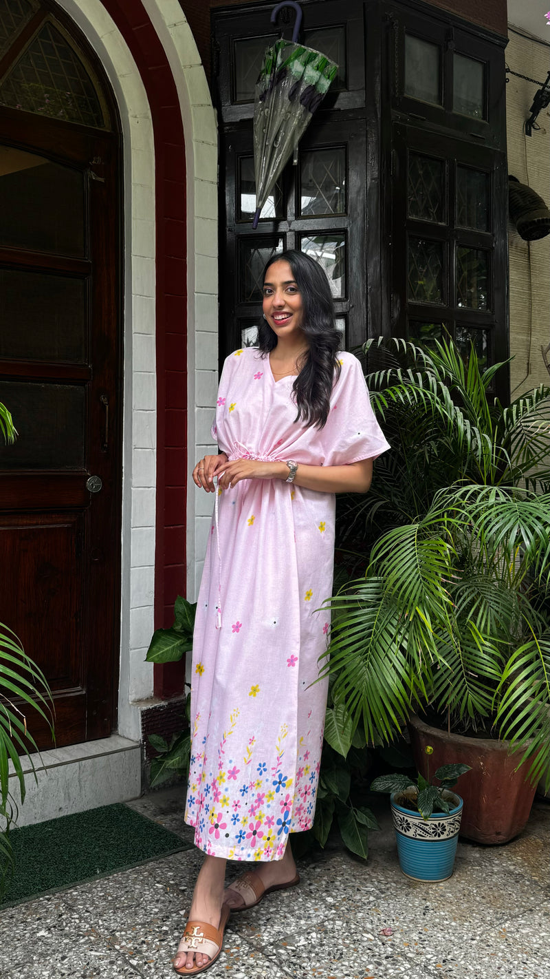 Joy Lounge Dress (Premium Fabric) - Pink