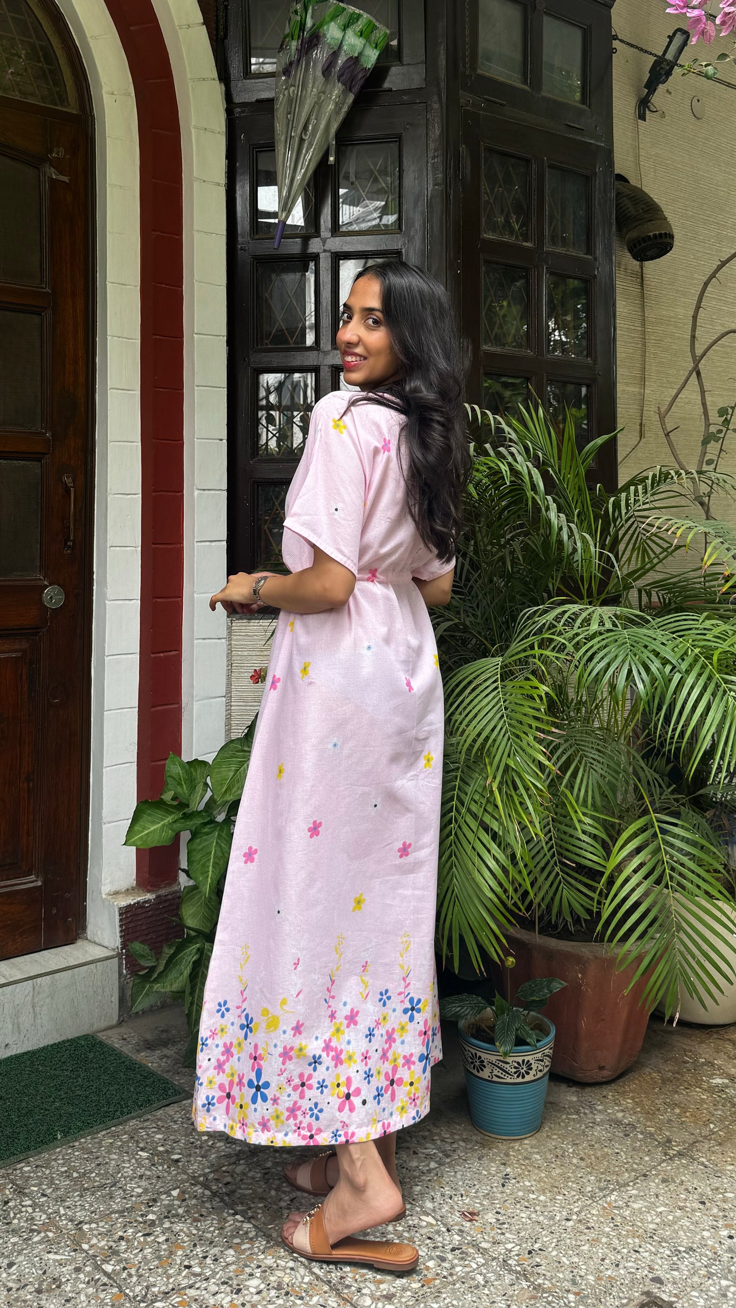 Joy Lounge Dress (Premium Fabric) - Pink