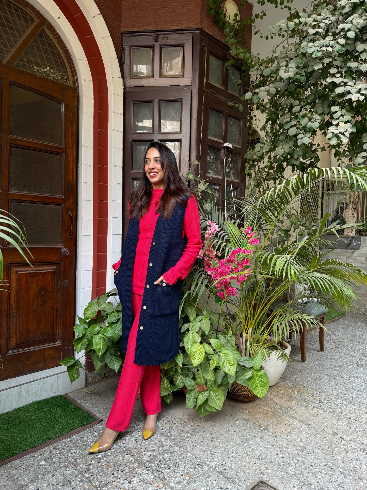 Blue Woollen Shrug (Free Size)