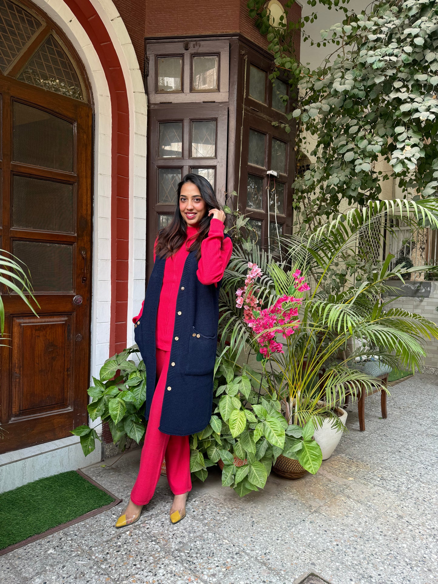 Blue Woollen Shrug (Free Size)