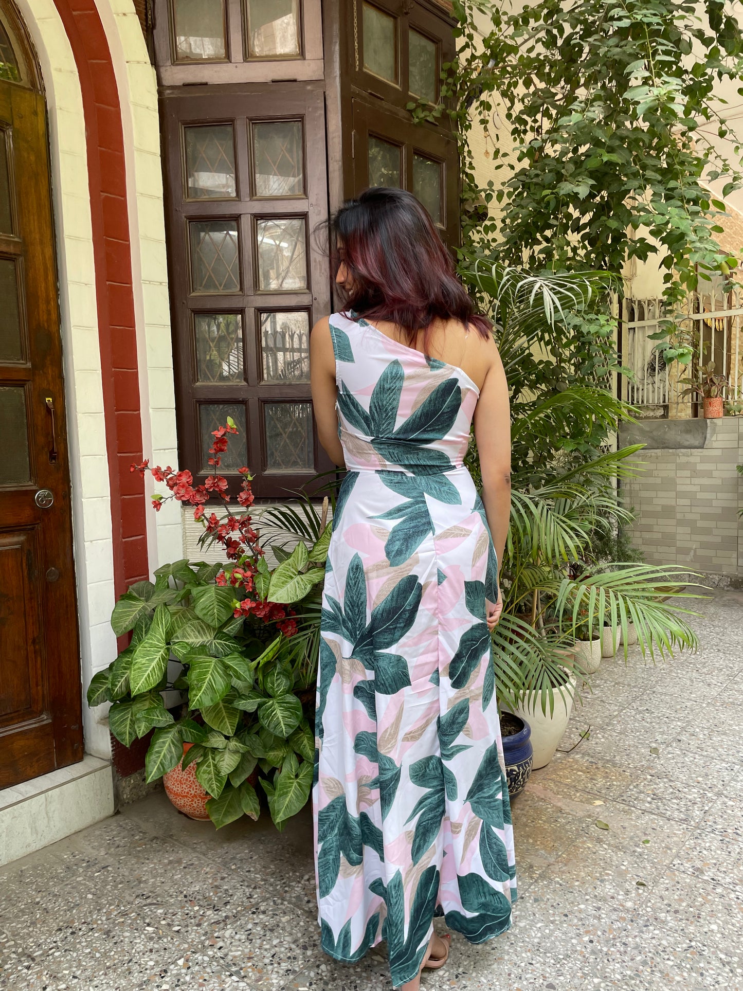Olive One Shoulder Dress