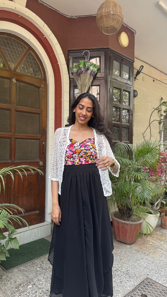 Lacy Lace Shrug - White (Free Size)