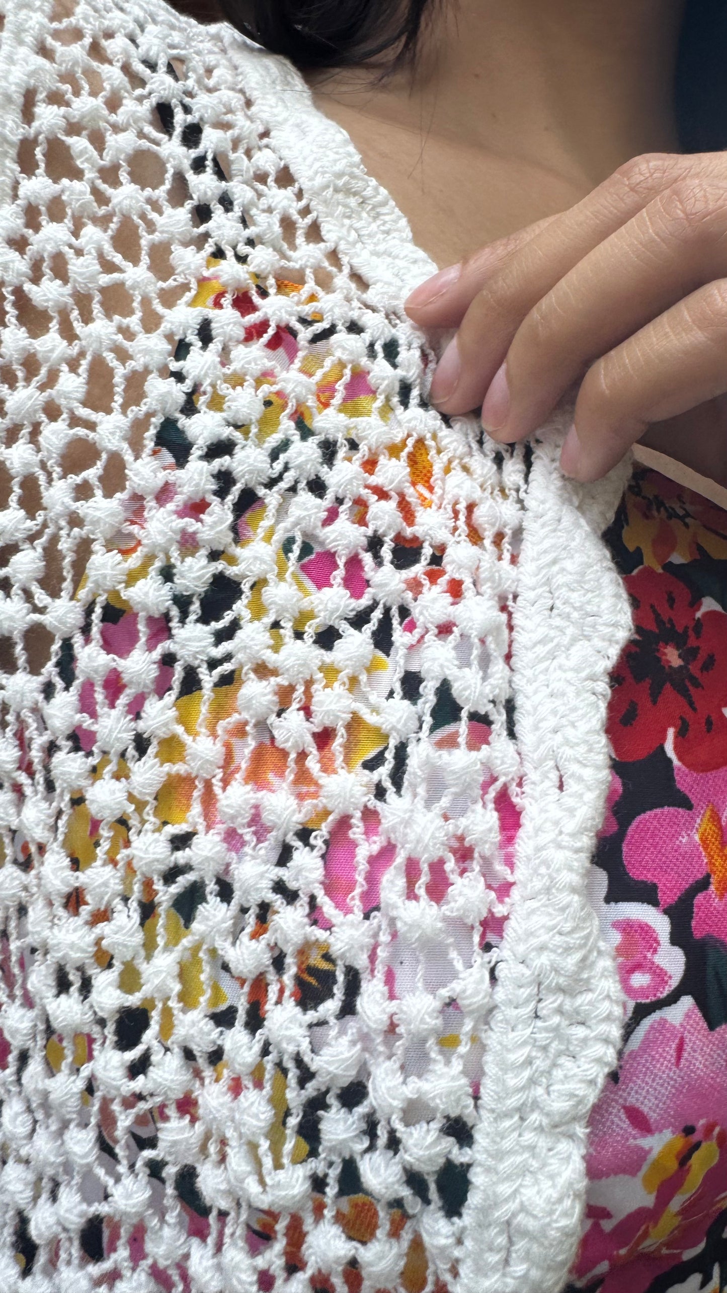 Lacy Lace Shrug - White (Free Size)