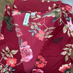 Maroon Floral Wrap Dress