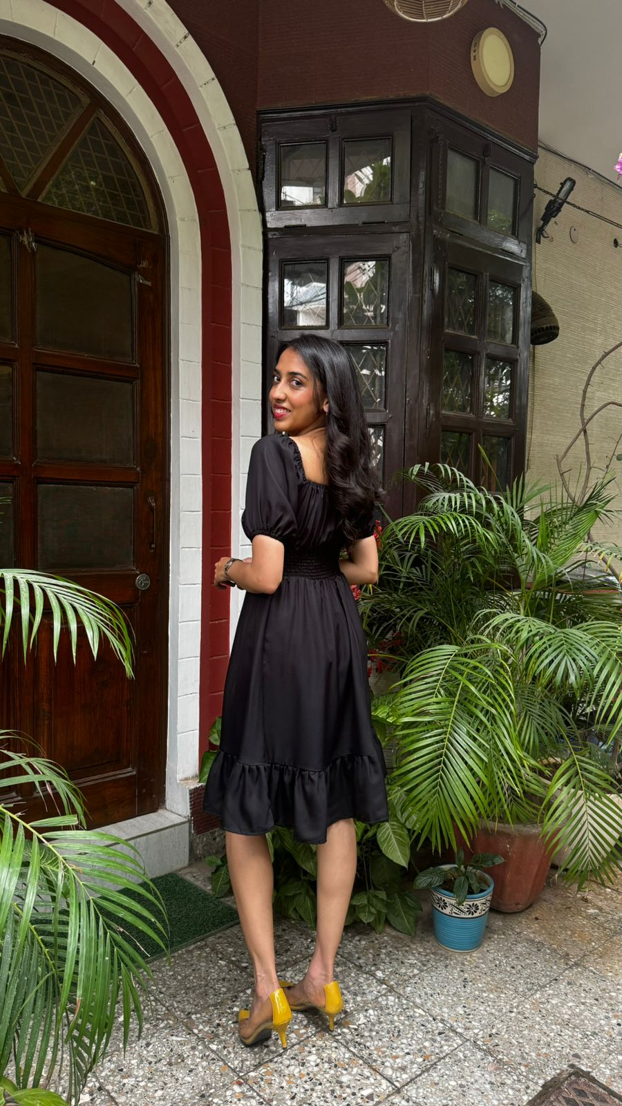 Muse Smocked Dress - Black