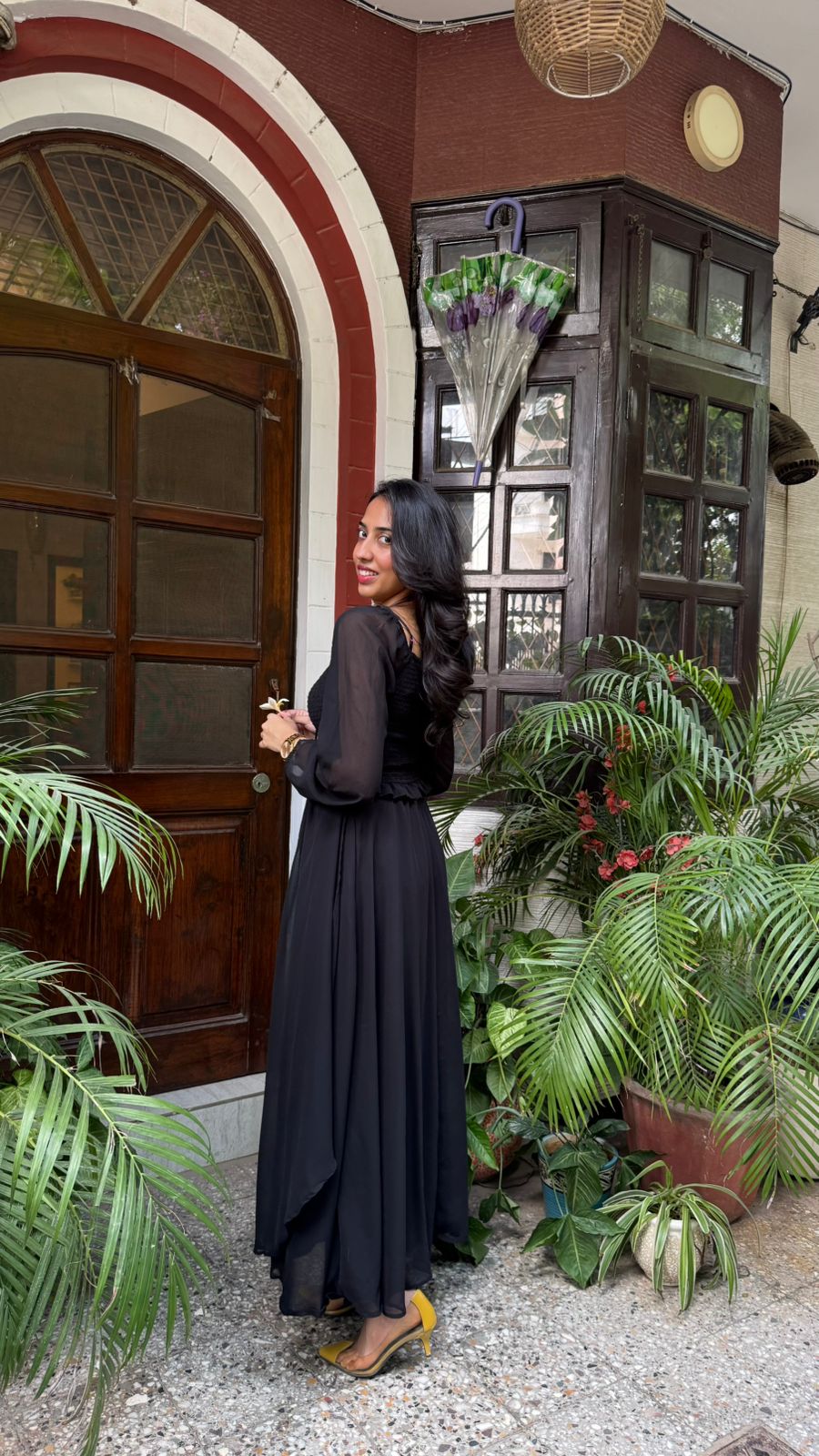 Ruby Ruffle Layered Maxi Skirt - Black