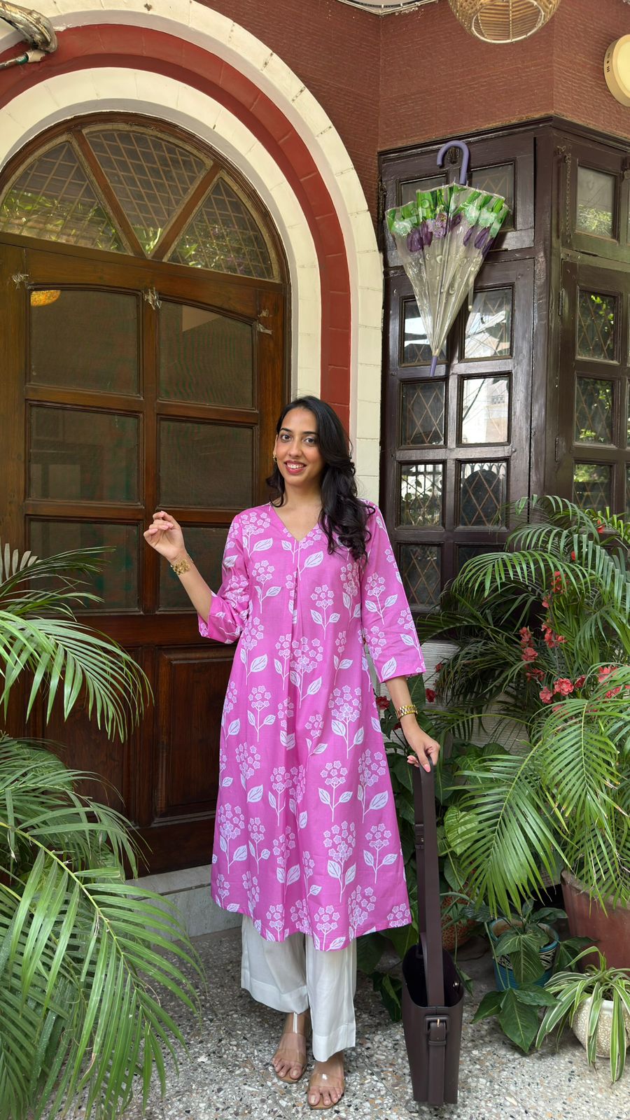 A-Line Cotton Set - Pink (Premium Collection)