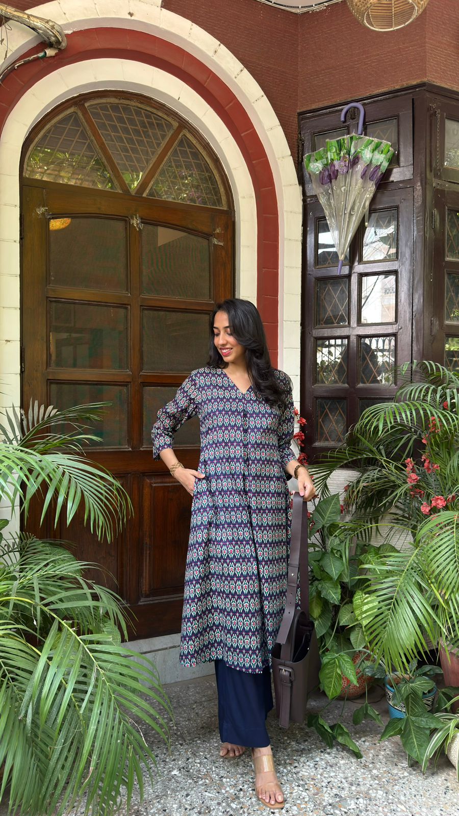 A-Line Cotton Set - Ikat (Premium Collection)