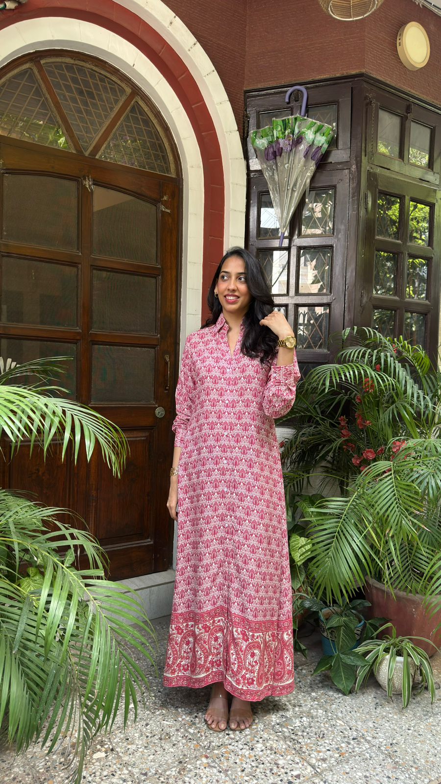 Touring India Maxi Dress - Pink (Premium Collection)