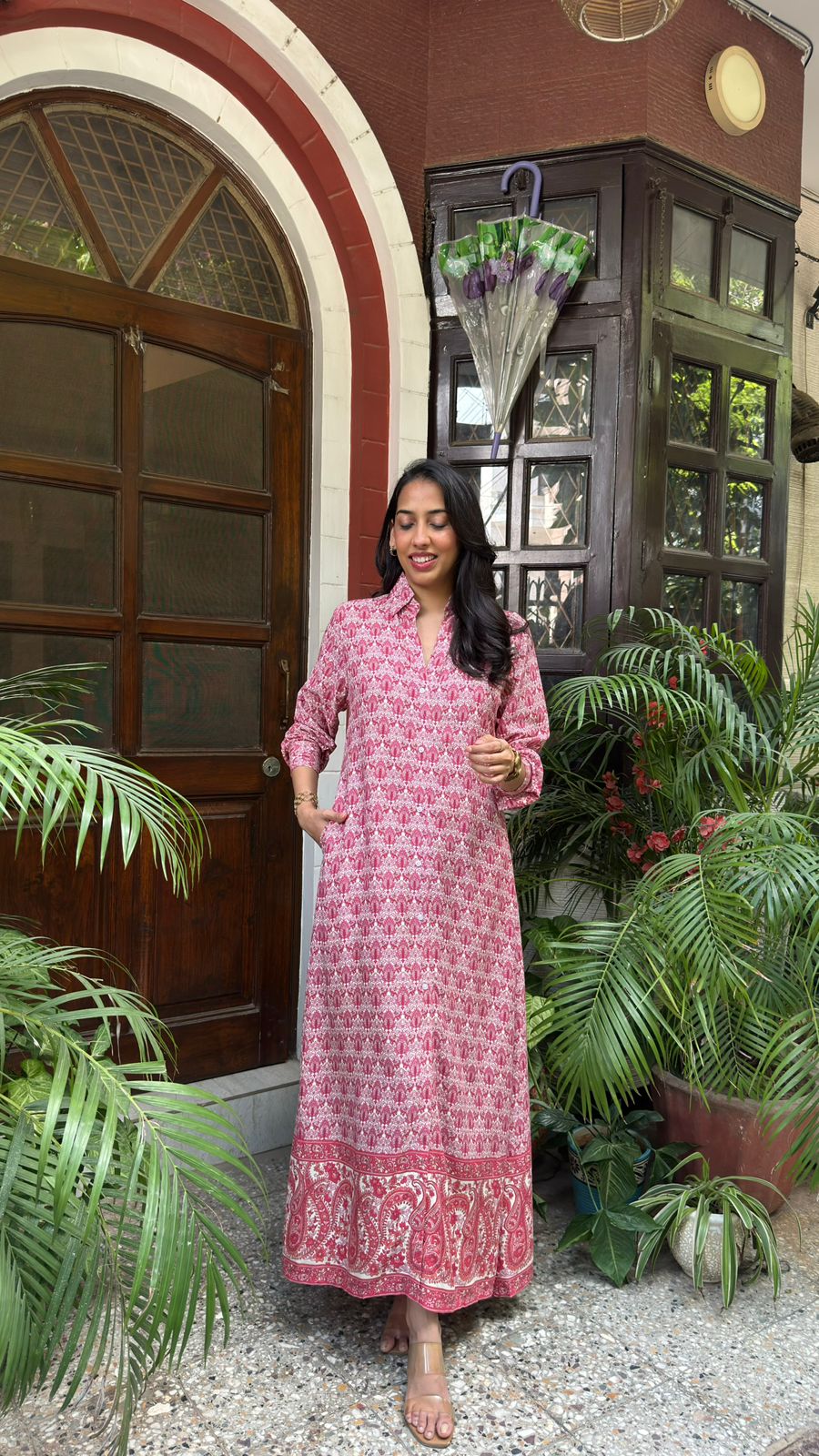 Touring India Maxi Dress - Pink (Premium Collection)