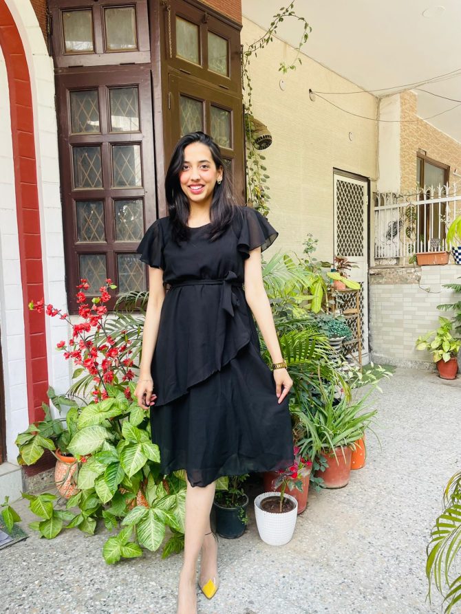 Black Georgette Dress