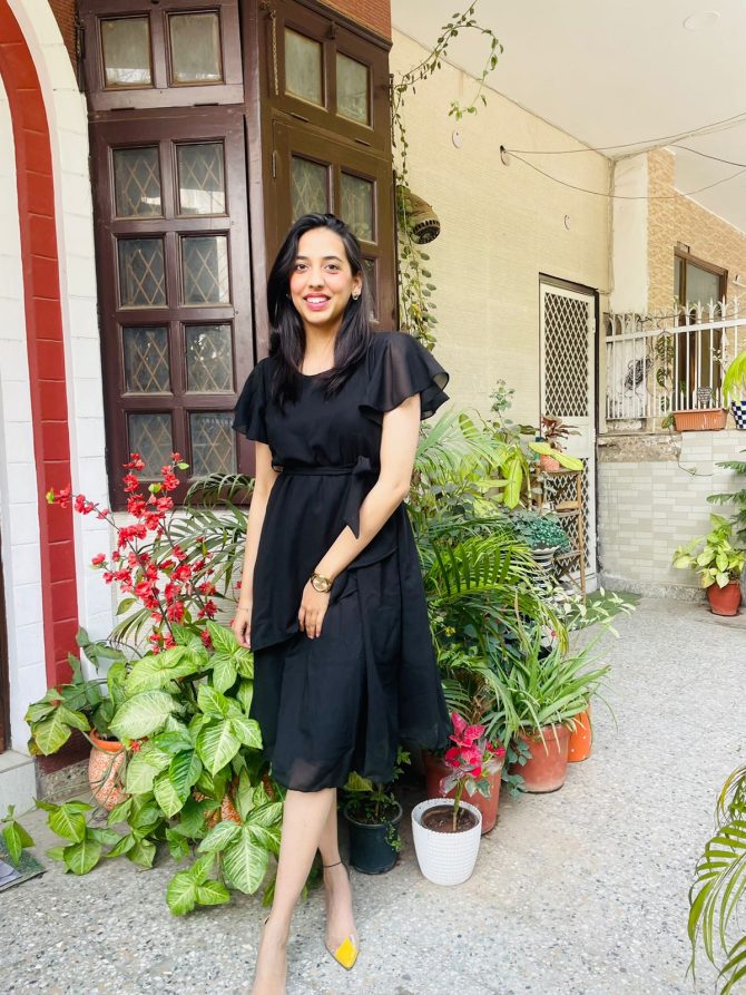 Black Georgette Dress
