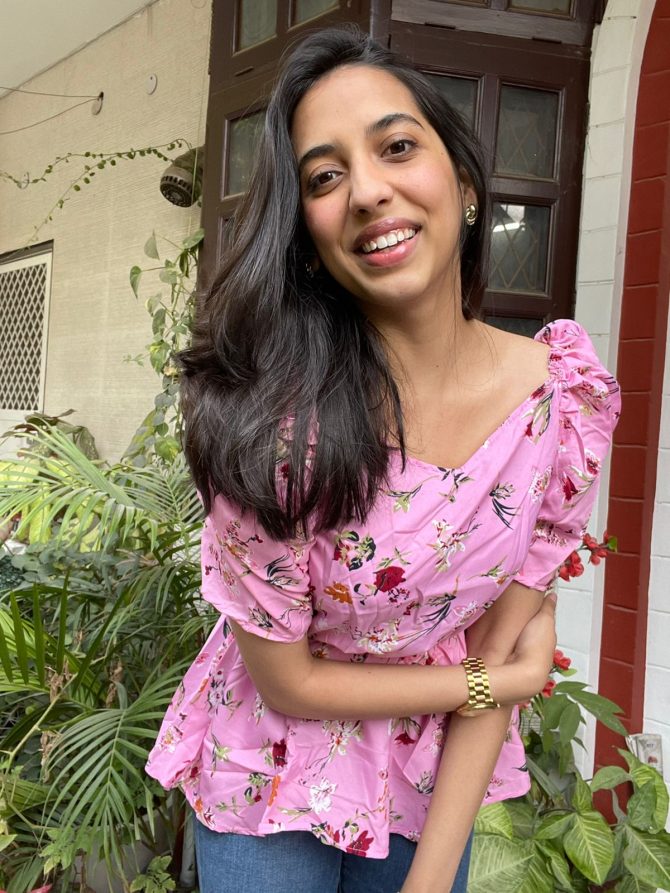 Light Pink Puffed Top