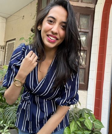Stripe it Top- Blue
