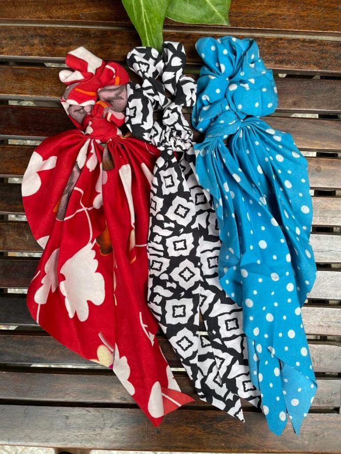 Scarf Scrunchies Set of 3 (B)