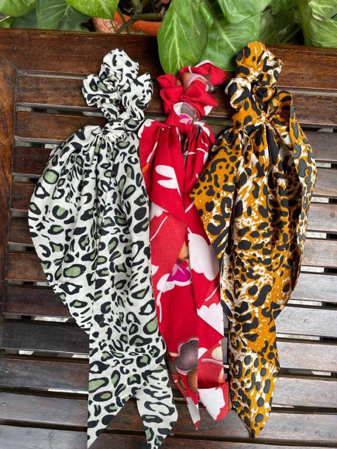 Scarf Scrunchies Set of 3 (A)