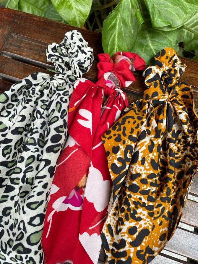 Scarf Scrunchies Set of 3 (A)