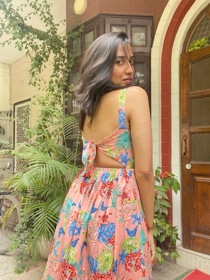 Peach Bow Dress