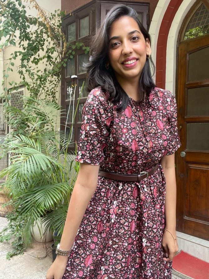 Pink Dress with Belt